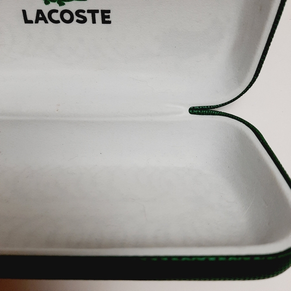 🍒 LACOSTE Crocodile Logo Green Sunglass Hard Clamshell Case - Picture 14 of 14